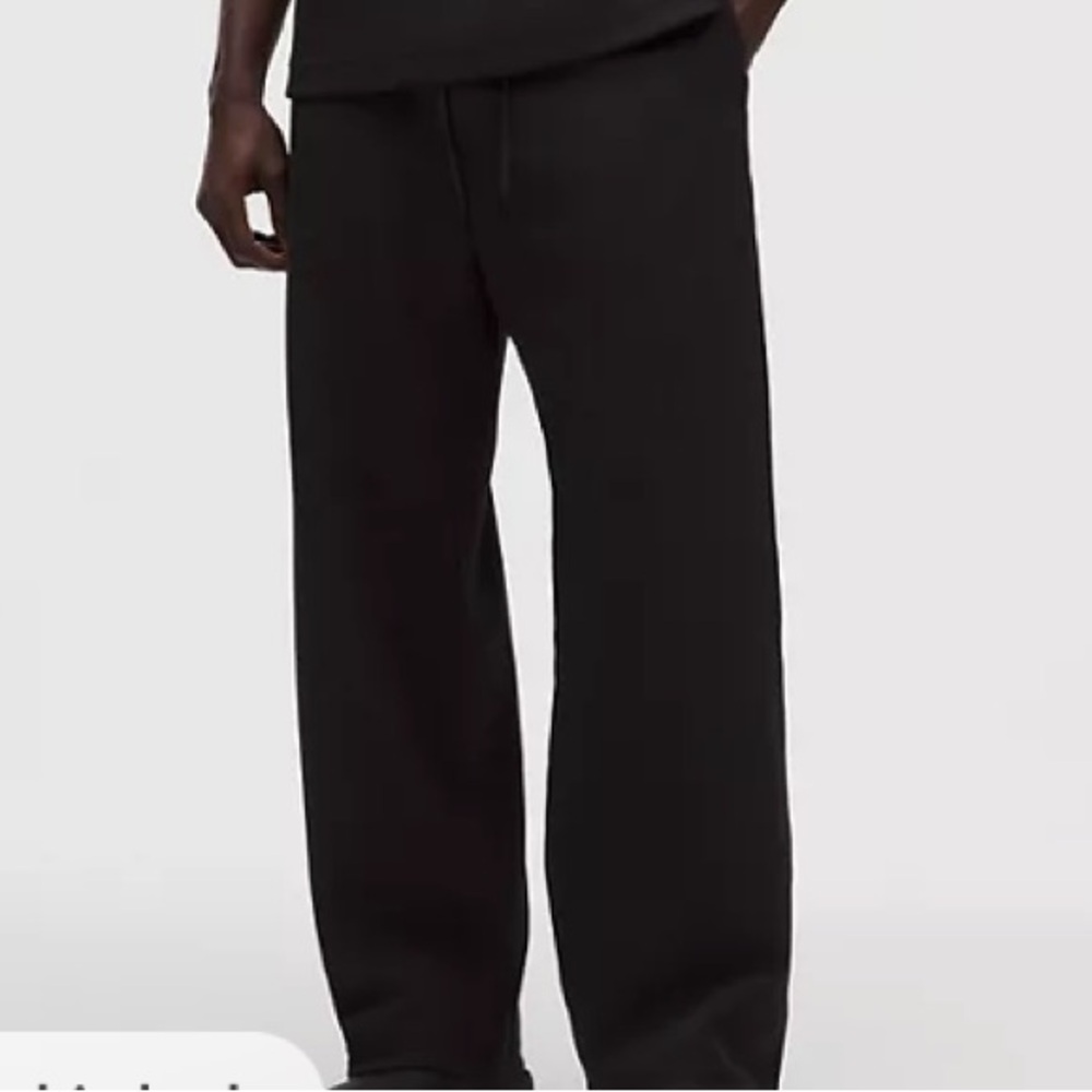 NWT Kyodan Men's Black Joggers fleece size medium straight leg elastic waist